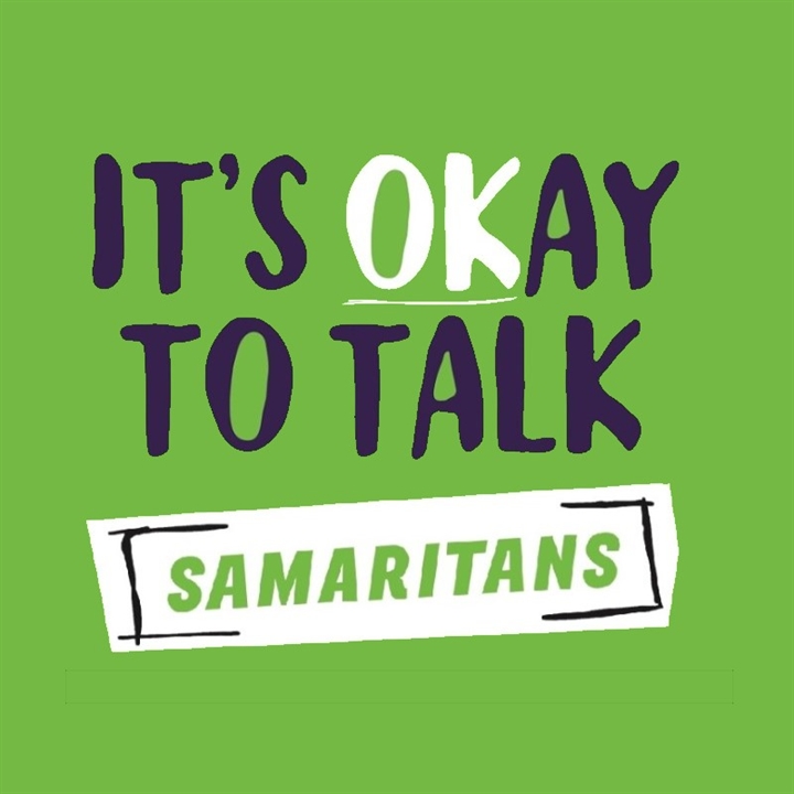 A image with the text it's okay to talk