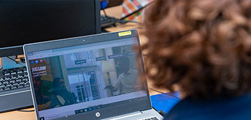 pic of woman at computer screen