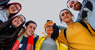 Picture of a young people in a cicle