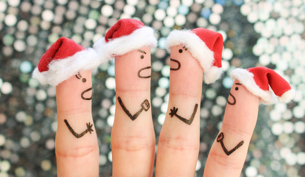 pen drawings of people on finger depicting fighting