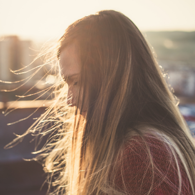 side profile of a young girl