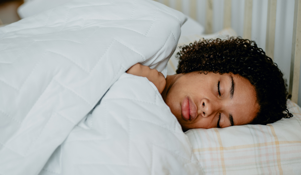 young woman sleeping